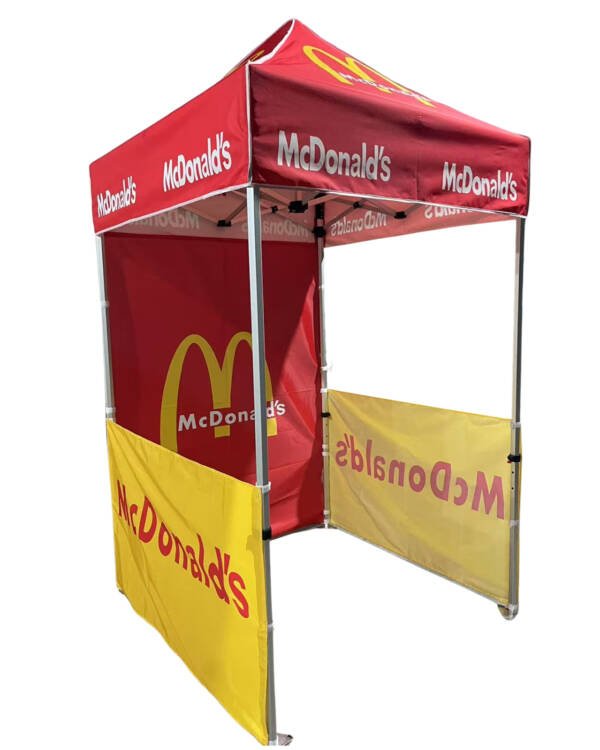McDonald’s Pop Up Canopy Tent with Back & Side Wall