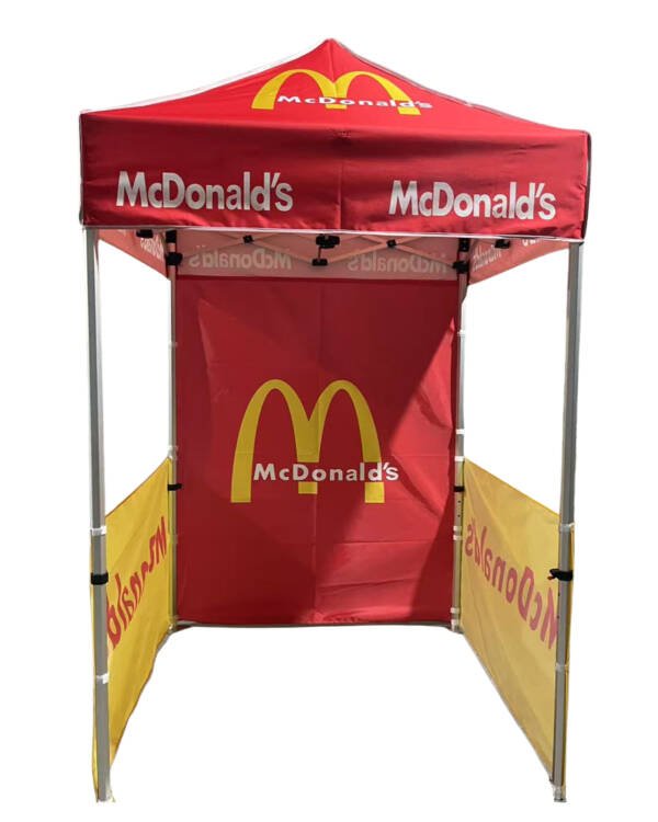 McDonald’s Pop Up Canopy Tent with Back & Side Wall