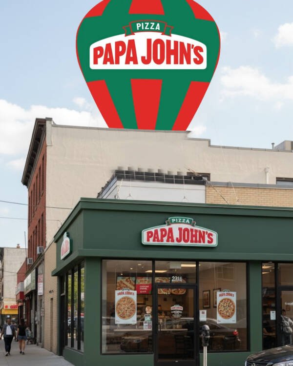 22ft Papa Johns Giant Inflatable Roof Top Balloon