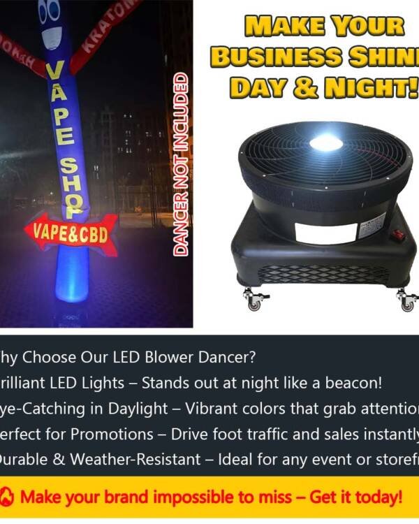 18 Inches Air BLower with LED for Air Dancer Inflatable