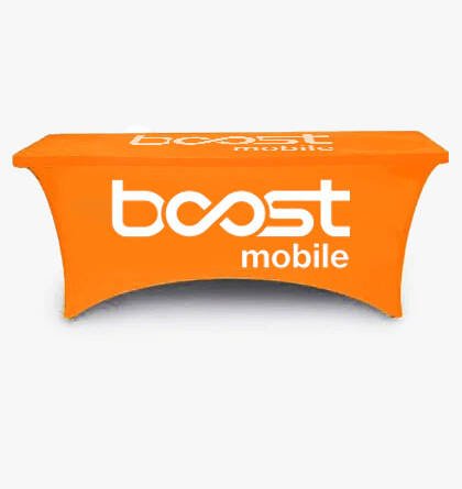 Boost Mobile Advertising Table Cloth