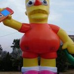 20 ft Bart Simpson’s giant advertising balloon