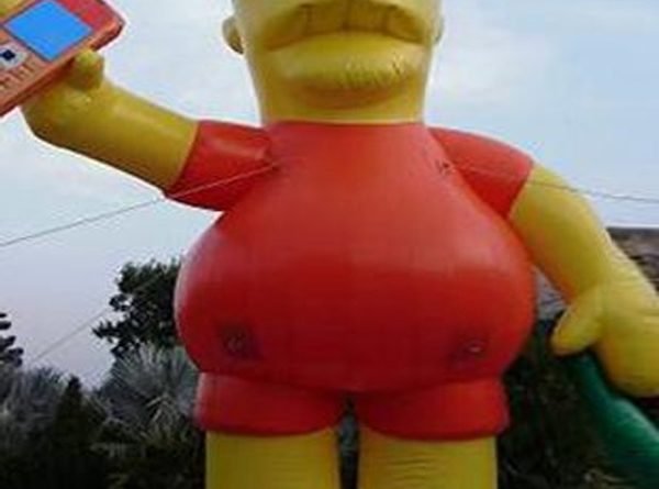 20 ft Bart Simpson's giant advertising balloon