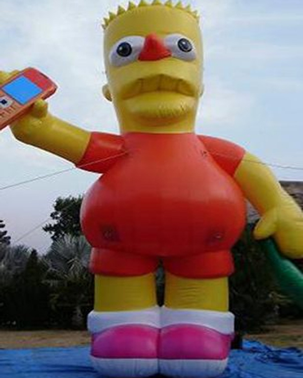 20 ft Bart Simpson's giant advertising balloon