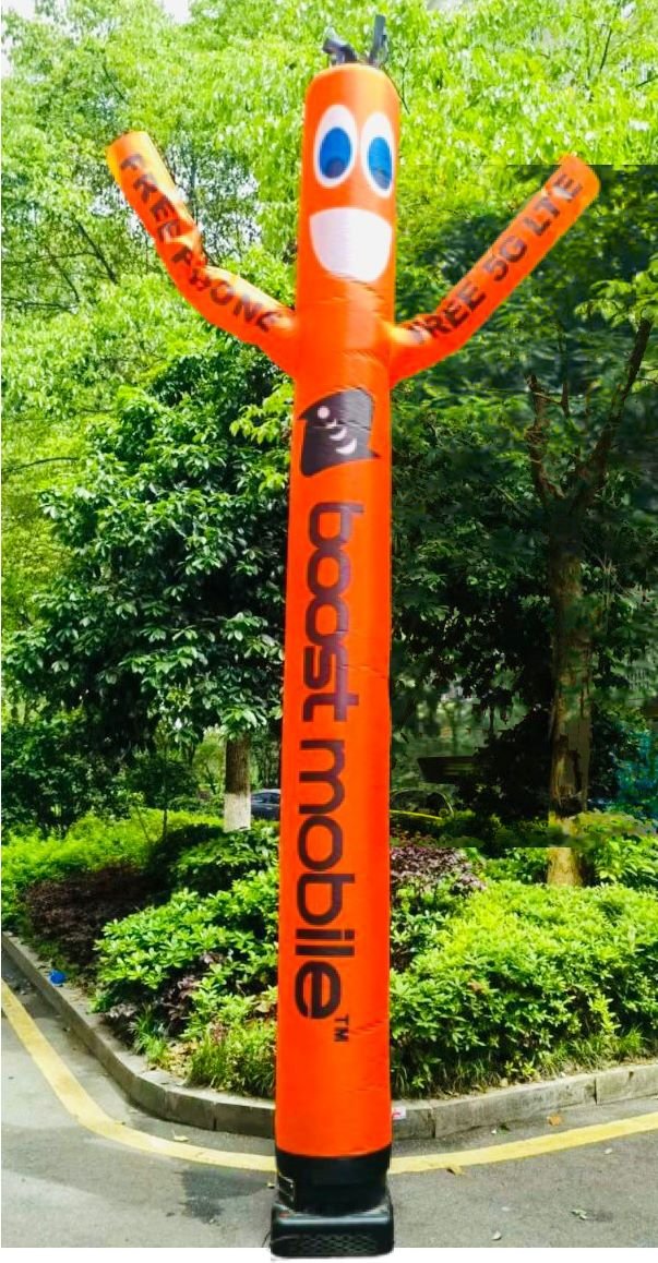 10ft Boost Mobile Air Dancer Tube Man: FREE 5G LTE : FREE PHONE.