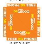 5 x 5 Boost Mobile Tant Cover