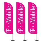 T-Mobile 12ft Feather Flags – 3-Pack