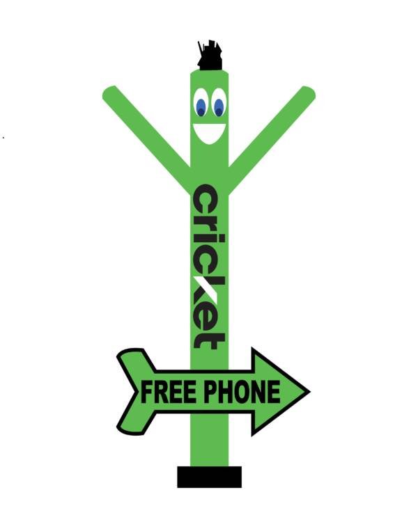 Cricket Wireless Air Dancer with Arrow
