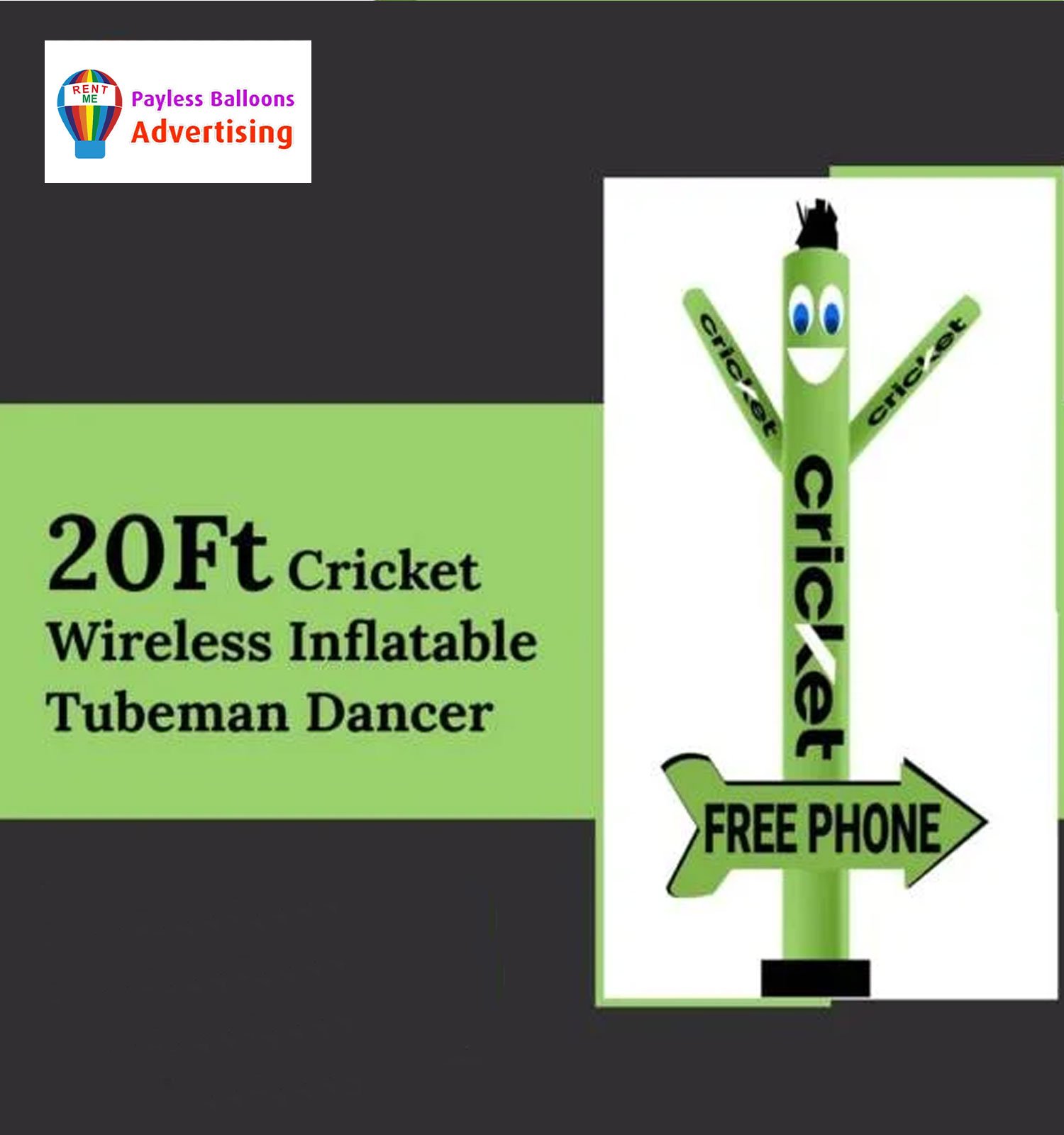 Cricket Wireless Air Dancer with Arrow