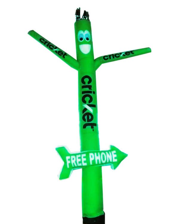 20ft Cricket Free Phone Inflatable Tube Man with Arrow – Eye-Catching Outdoor Air Dancer (Blower Sold Separately) - Image 4