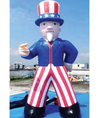 Uncle Sam Giant Roof Top Balloon 20 Ft - Payless Balloons Advertising