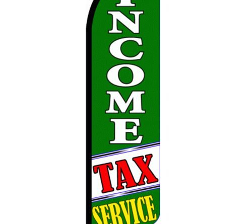 Income Tax feather flag