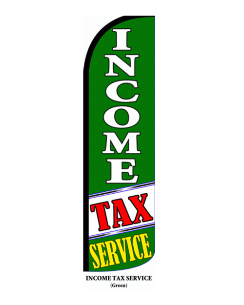 Income Tax feather flag