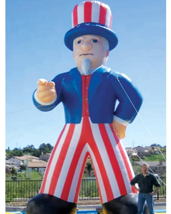 20 Ft Uncle Sam Giant Roof Top Balloon - Image 3