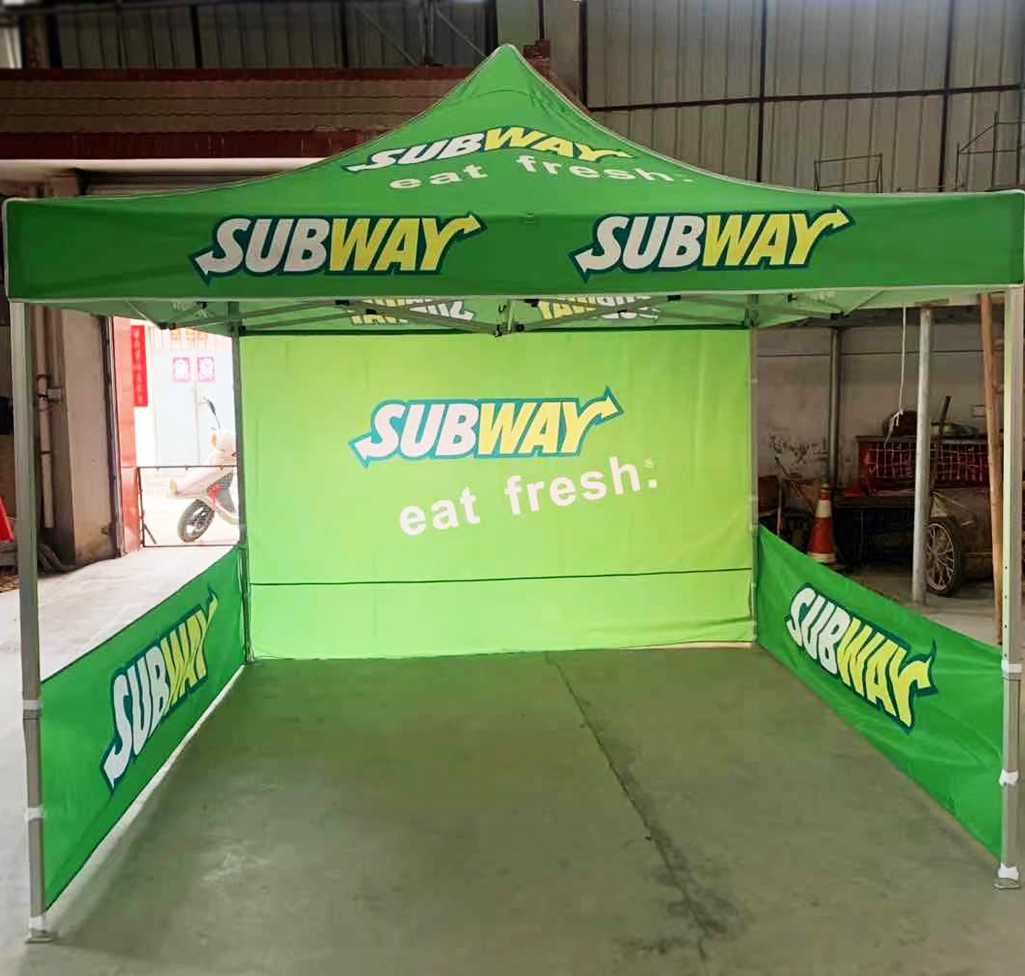Subway advertising tents sale