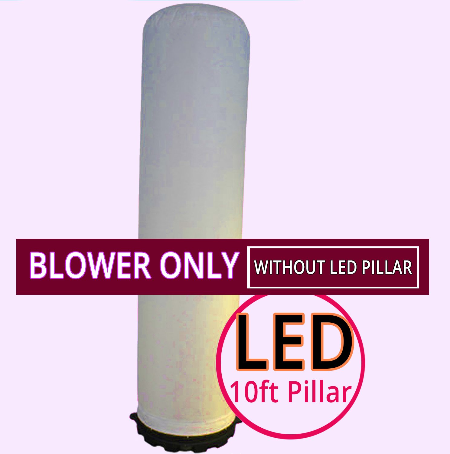 18in Rotating LED Pillar Blower – Inflatable Air Blower with Multi-Colored Lights