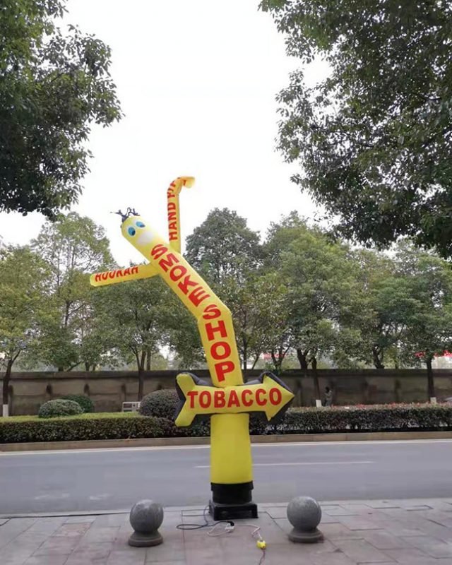 20ft Tall Smoke Shop Inflatable Air Dancer With Arrow