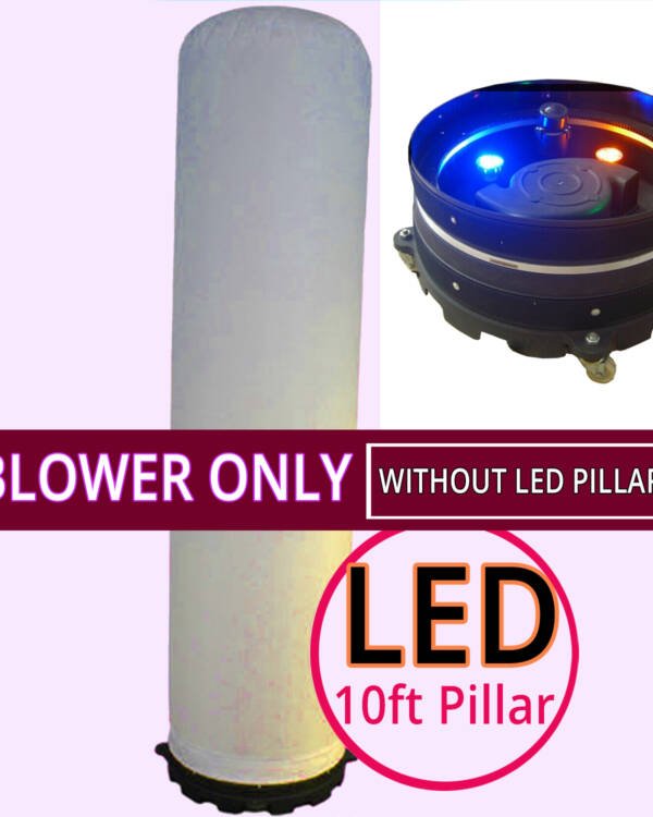 18in Rotating LED Pillar Blower – Inflatable Air Blower with Multi-Colored Lights