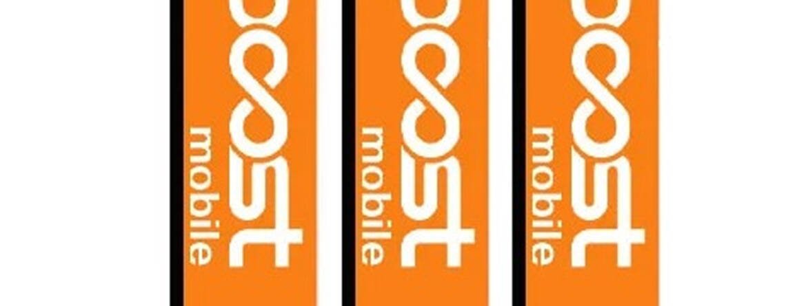 12 ft Boost Mobile Orange Feather Flag 3 Pack