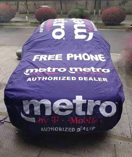 Smoke Shop Car Cover Advertising Car Cover Free Phone Logo Printed