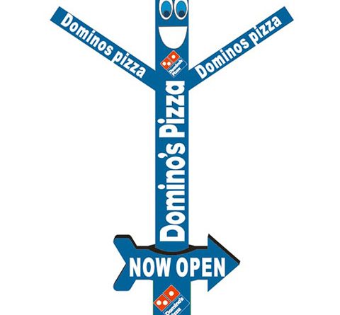 20 Ft Domino's Pizza Air Dancer Inflatable Tube man