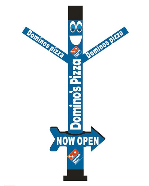 20 Ft Domino's Pizza Air Dancer Inflatable Tube man