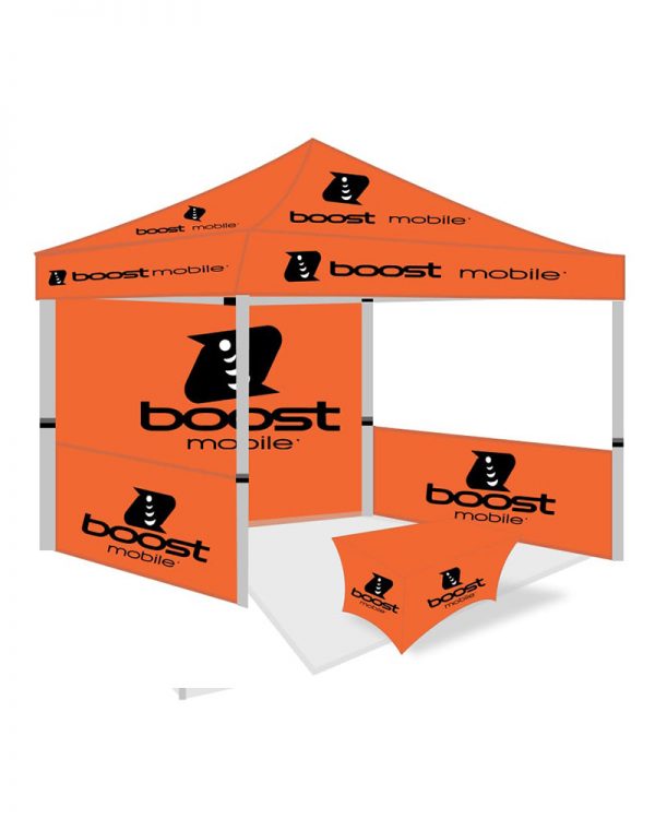 Boost Mobile Pop Up Tent 10x10 ft (It Comes With Back Wall & Side Wall)