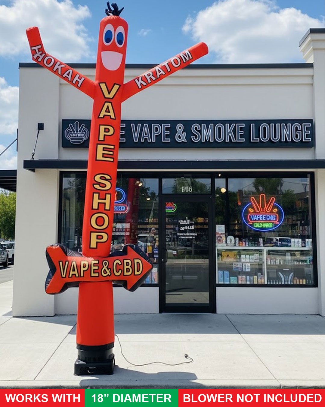 18FT Vape Shop Orange
