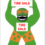 22 ft  TIRE Sale GIANT Inflatable Gorilla
