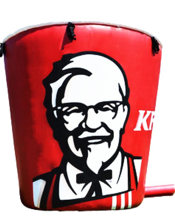 20 Ft KFC BUCKET GIANT ADVERTISING BALLOON : Best For Outdoor Advertising, Events Marketing & Business Promotion