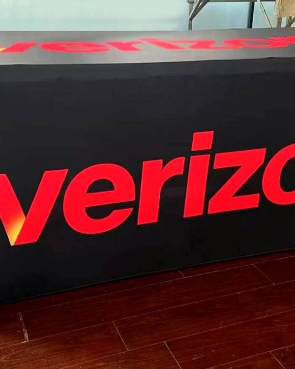 6 FT Verizon Advertising Table Cover