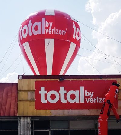 Total by verizon giant balloon
