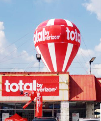 Total by verizon giant balloon