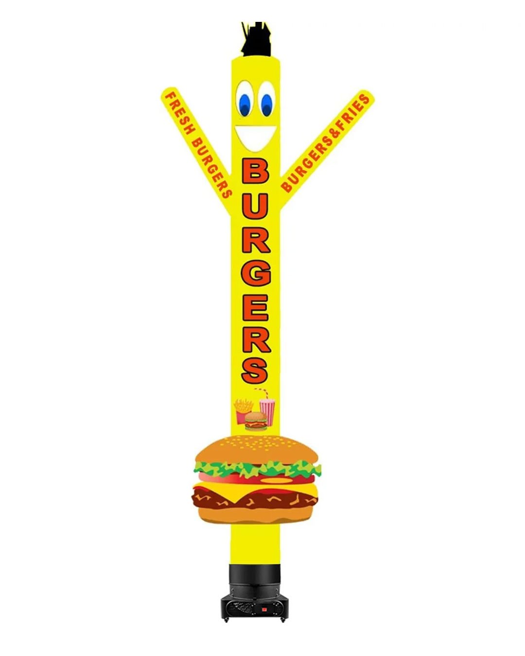 18ft Fresh Burgers Air Inflatable Tube Man