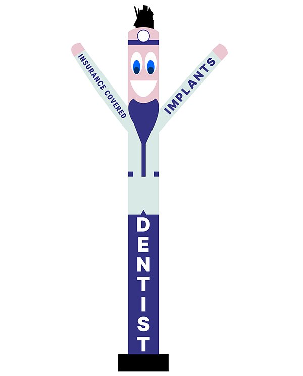 Dentist Inflatable Tube Man