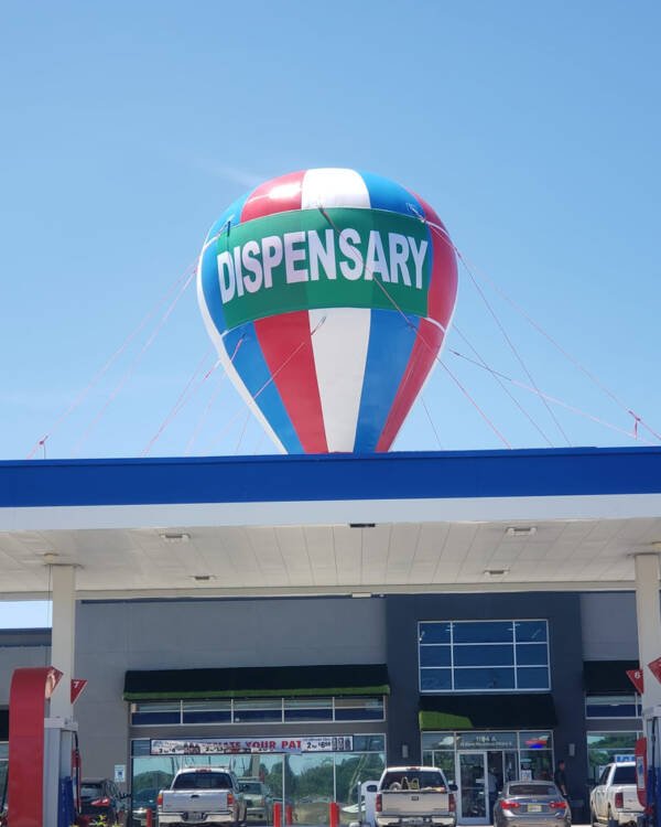 22ft Dispensary Giant Inflatable Roof Top Balloon | BUY OR RENT - Image 2