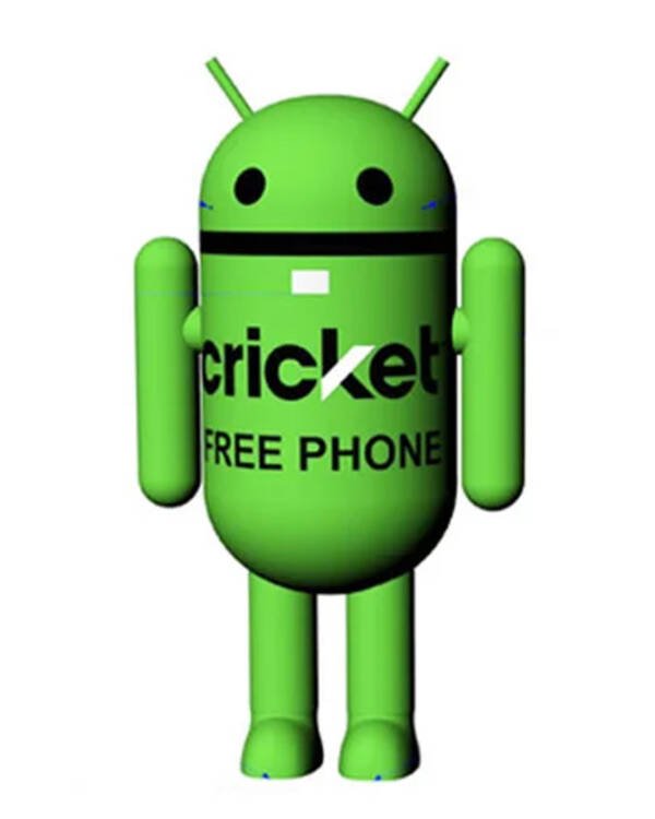 7Ft Android Cricket Wireless Inflatable Custime