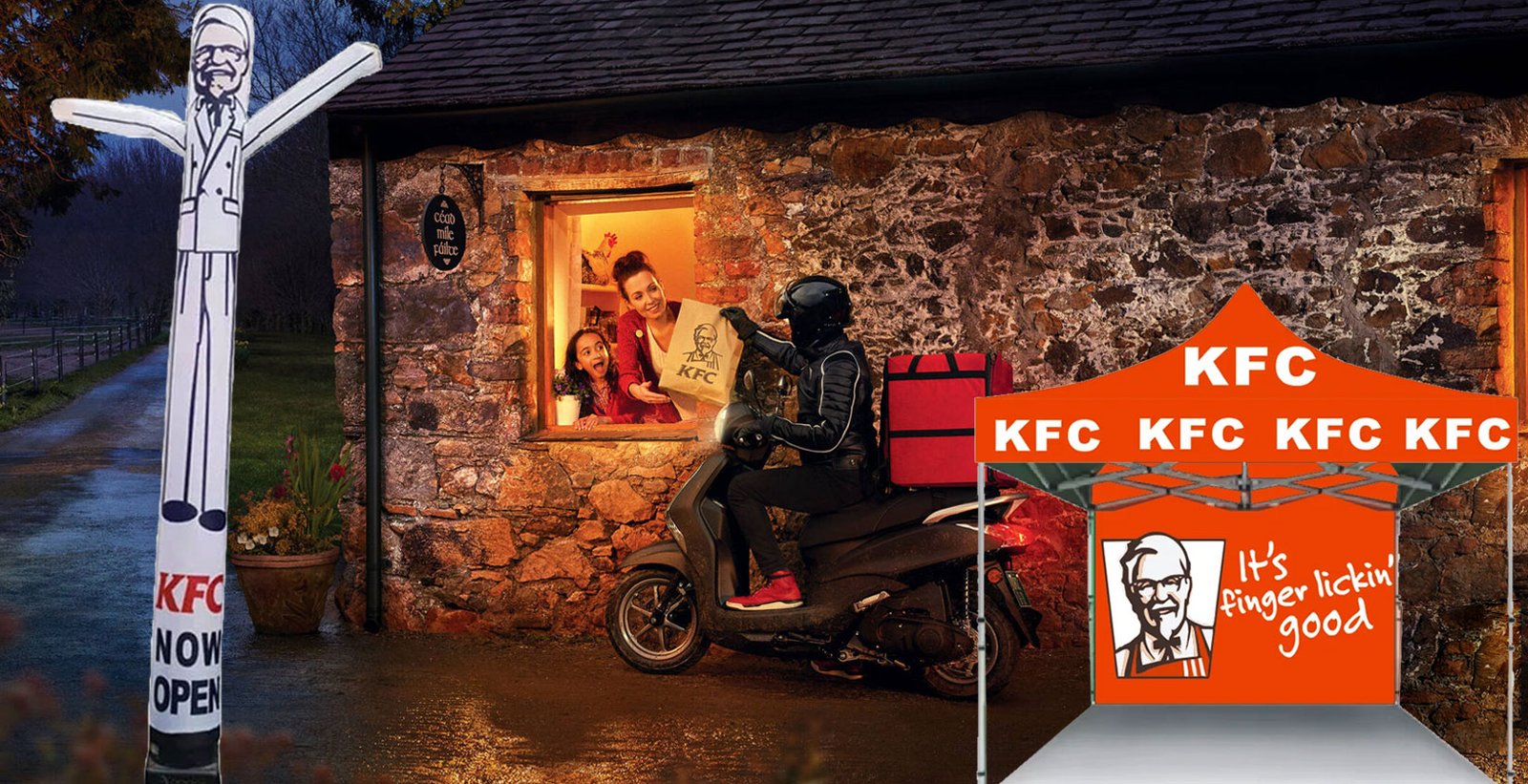 20ft kfc air dancer tent for advertising