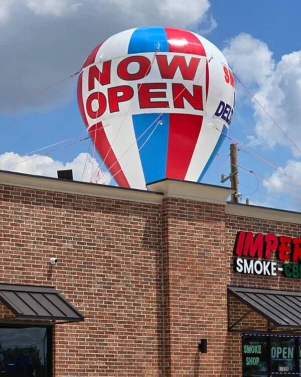 22ft Tall Free CBD Now Open Giant Roof Top Inflatable Balloon | BUY OR RENT - Image 8