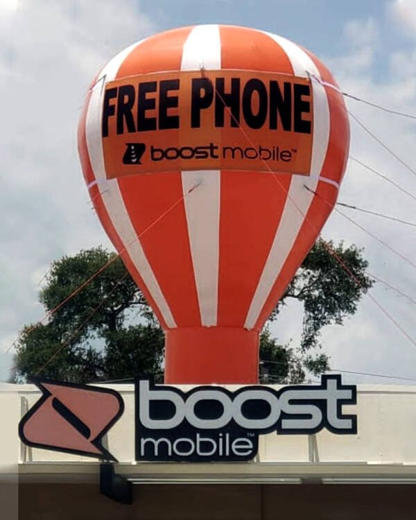 Boost Mobile Advertising Balloon