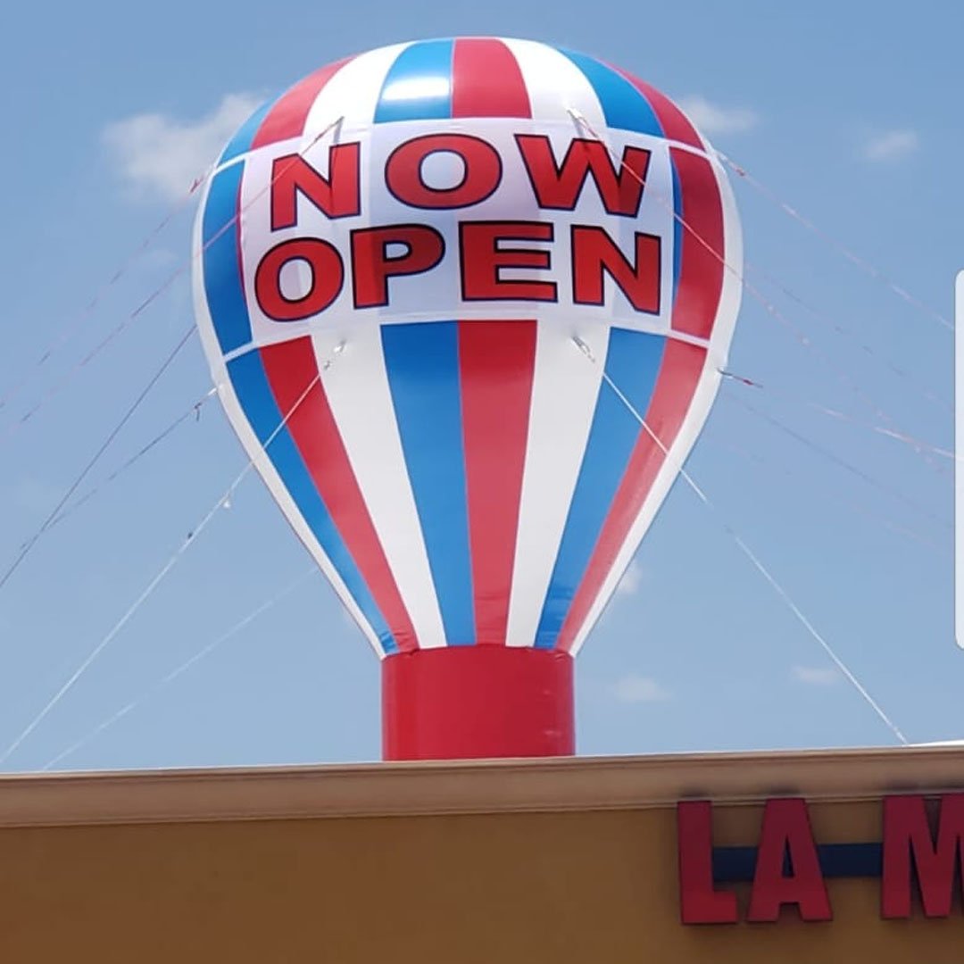 Now Open Giant Roof Top Balloon