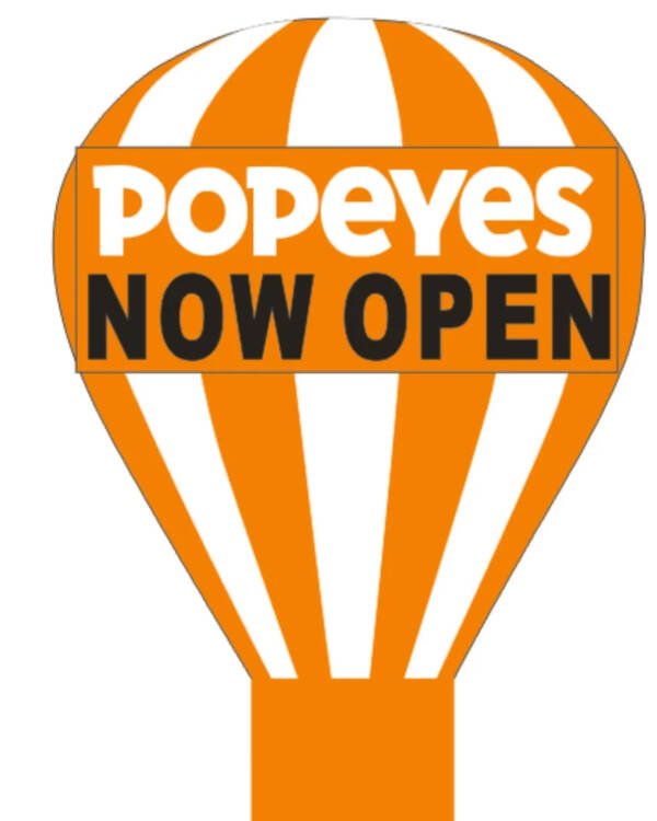 Popeye Now Open Gaint Advertising Balloon