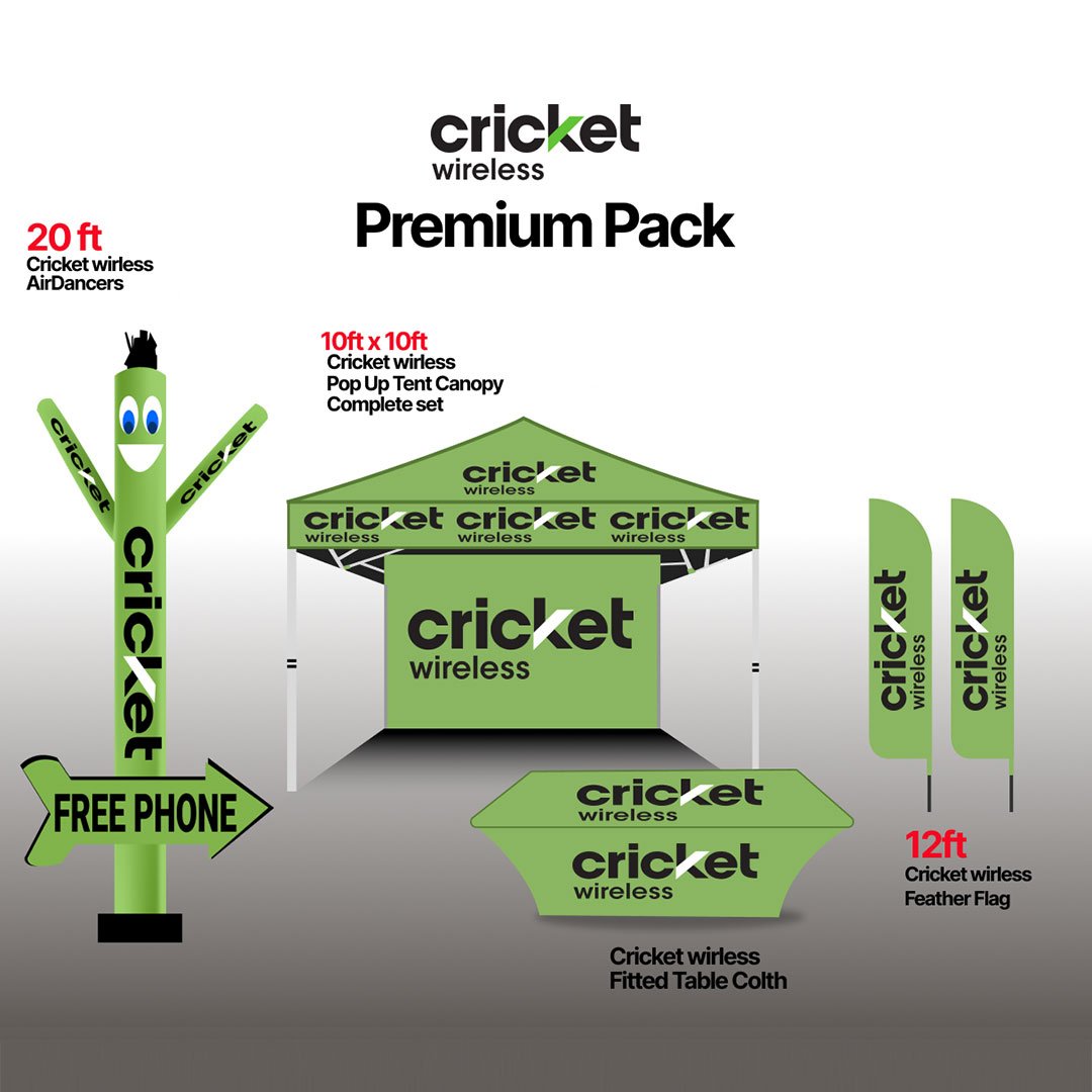 Cricket Wireless Premium Advertising Pack