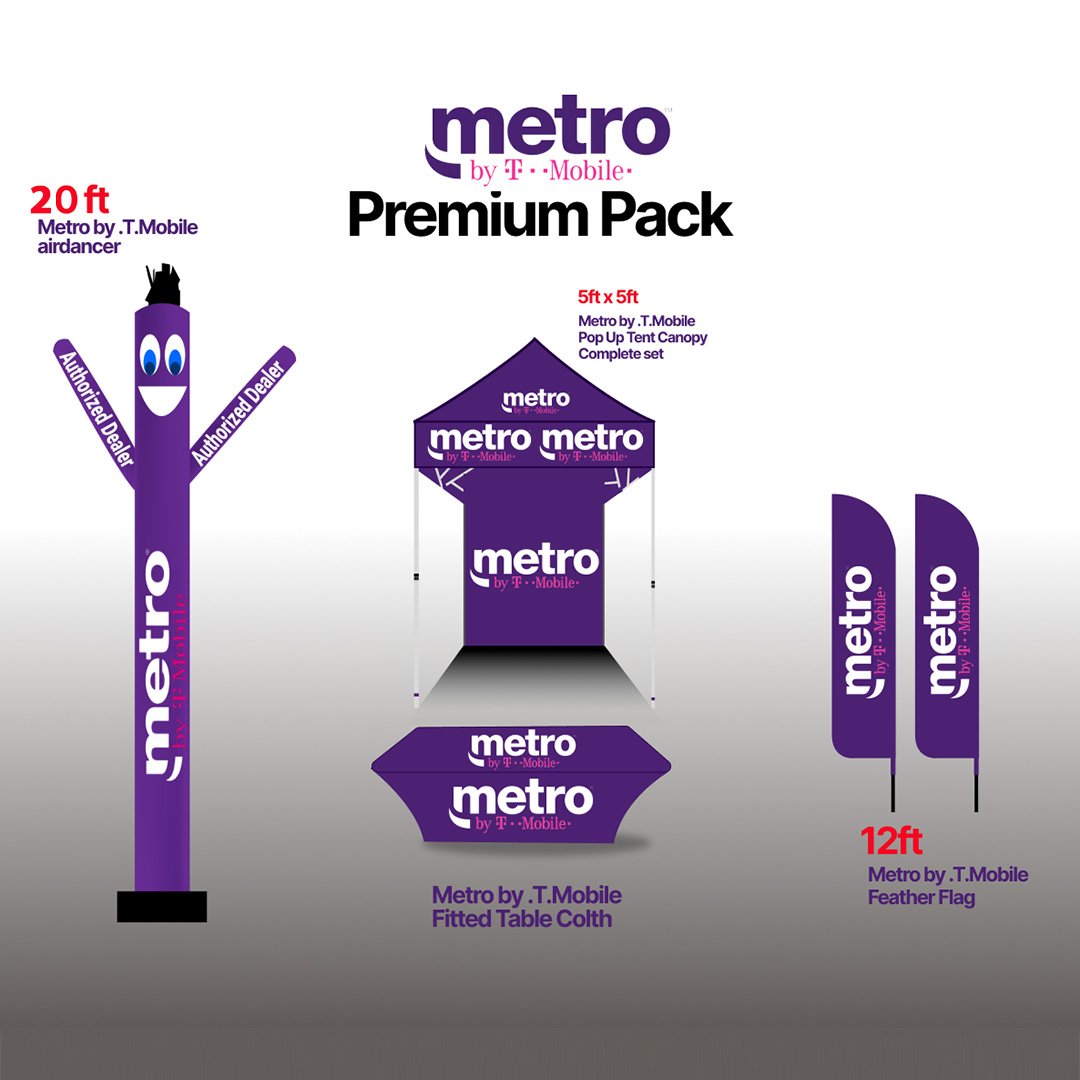 Metro by T Mobile Premium Advertising Pack