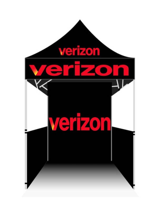 Verizon Pop Up Advertising Tent