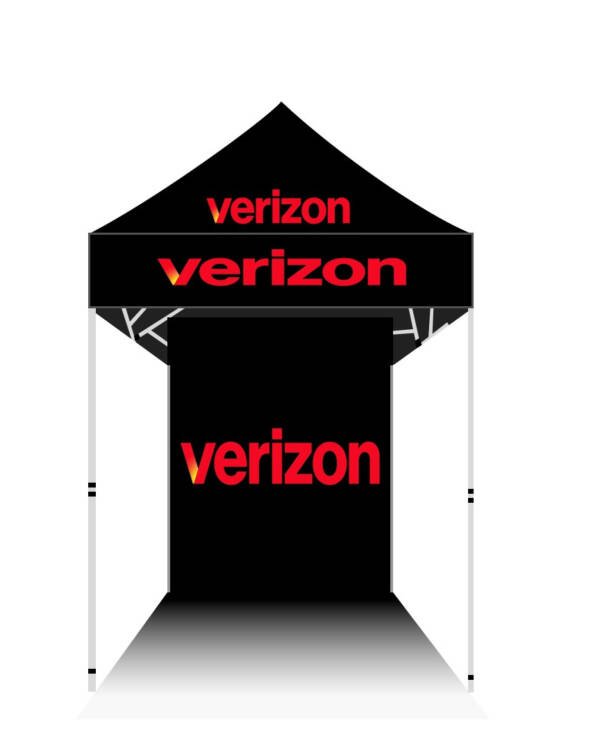 Verizon new logo Advertising Tent