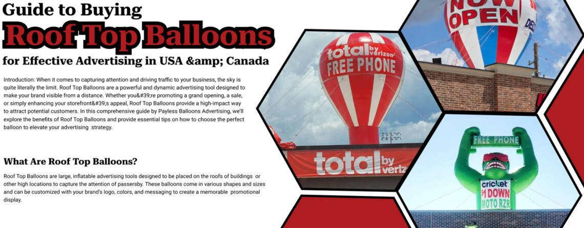 Buy Roof Top Balloons in USA & Canada