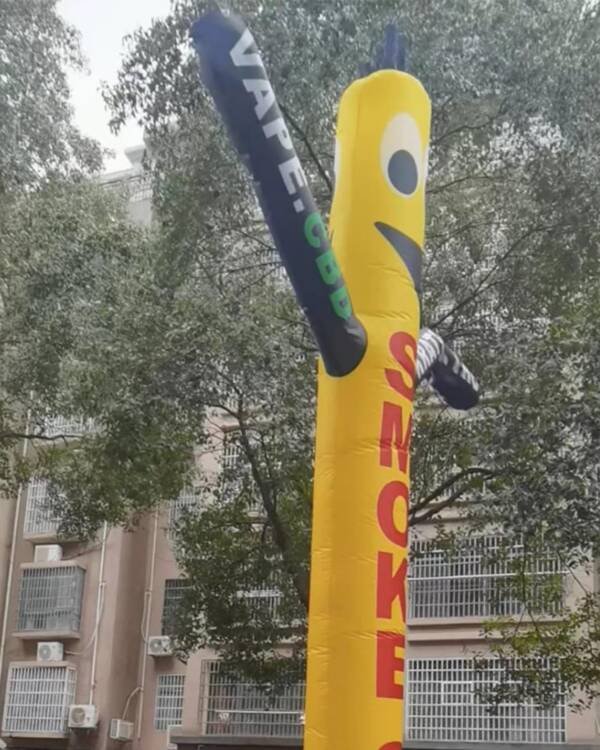 18ft Smoke Shop Vape Air Dancer Inflatable Tube Man – Eye-Catching Advertising for Vape & Smoke Shops (Without Blower) - Image 3