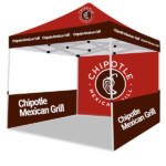 Chipotle Mexican Grill Advertising Tent