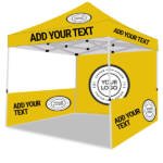 Custom Logo & Text Advertising Tent